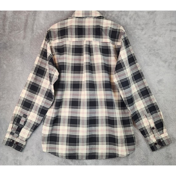 Dixxon Flannel Co Cro-Mags Alpha Omega Shirt Mens Large Black White Red Plaid - Picture 2 of 12